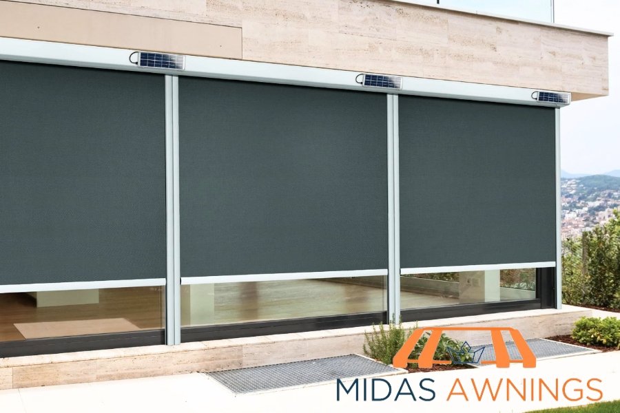 Retractable Awning Installation in Singapore - Landed, Newton 13 vertical-drop-awnings-midas-awnings-singapore-1