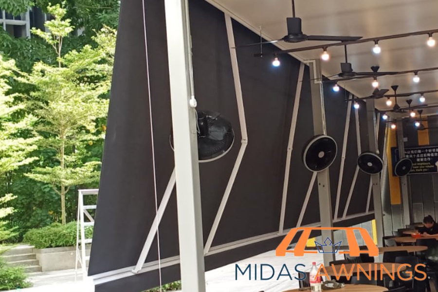 Retractable Awning Installation in Singapore - Landed, Newton 10 installed-awning-5-essential-retractable-awning-installation-tips-retractable-awnings-midas-awnings-singapore