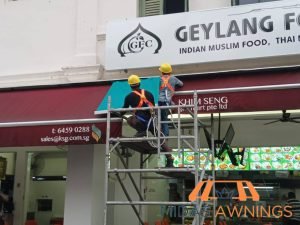 Retractable Awning Installation in Singapore - Commercial, Geylang 3 retractable-awning-installation-services-midas-awnings-singapore-commercial-geylang-3
