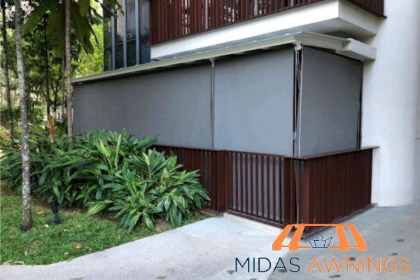 Retractable Awning Installation in Singapore - Landed, Newton 7 outdoor roller blinds service midas awnings singapore