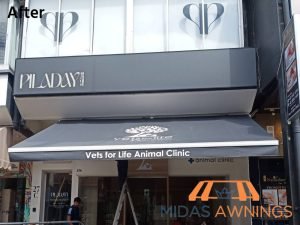 Retractable Awning Installation in Singapore - Commercial, Katong 7 retractable-awning-installation-services-midas-awnings-singapore-commercial-katong-7